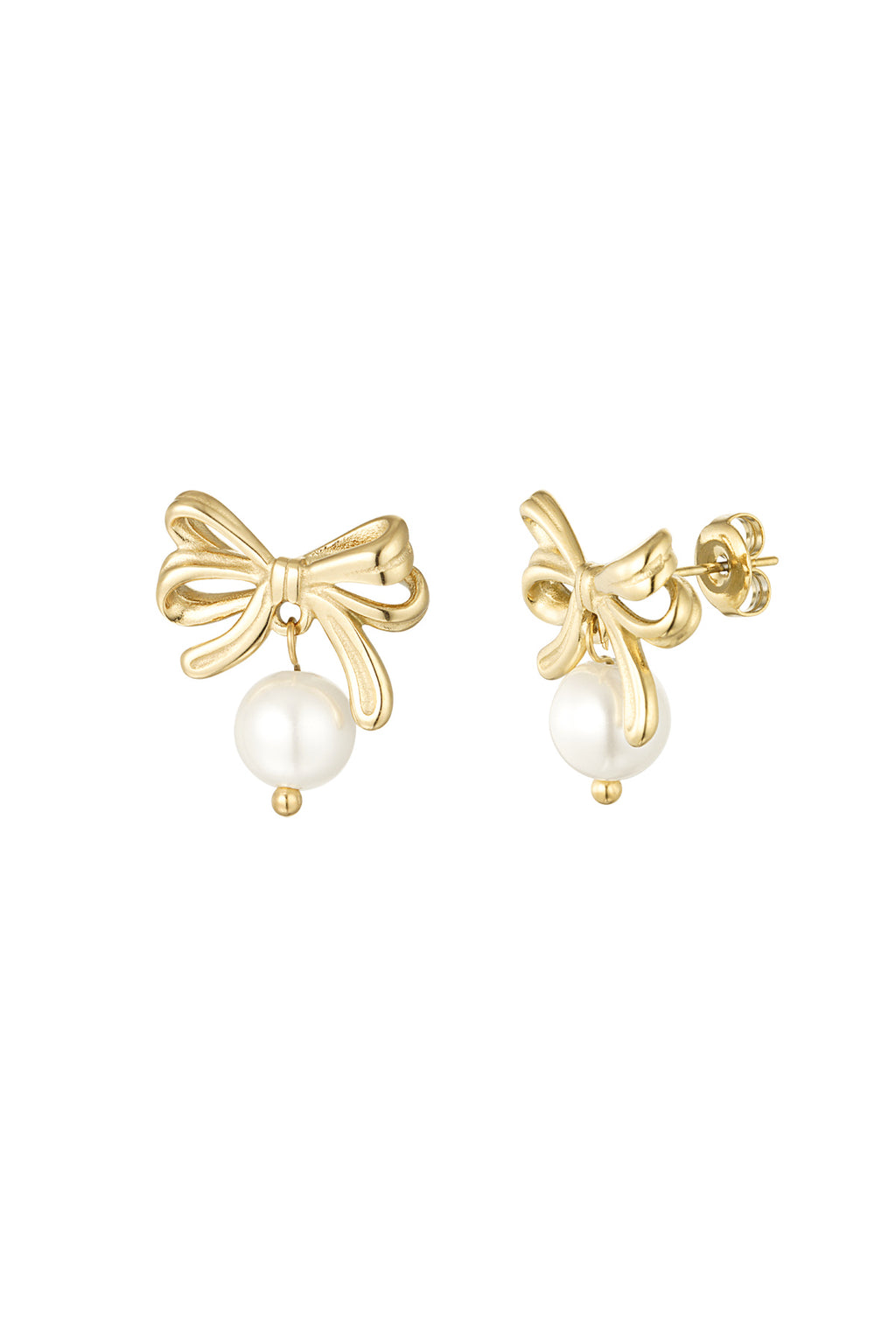 Orecchini Fiocco con Perla
