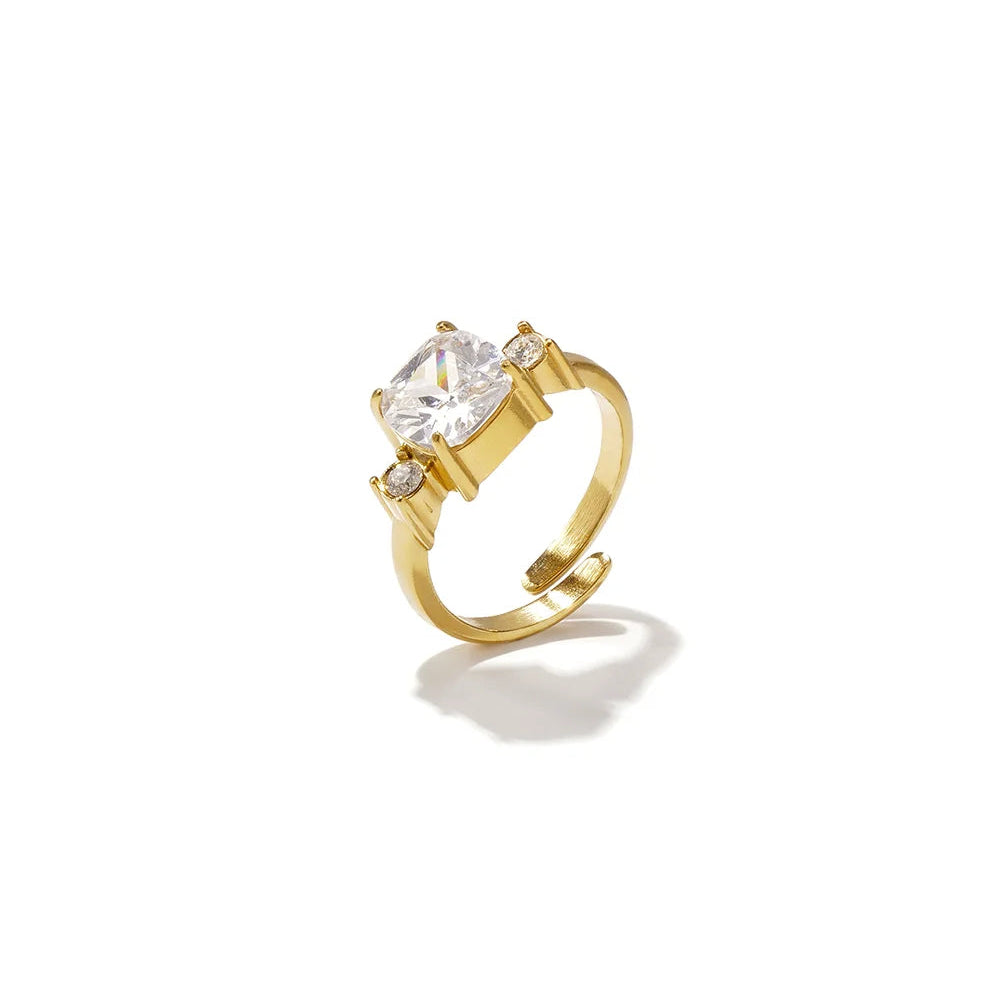 Anello Solitario Cushion