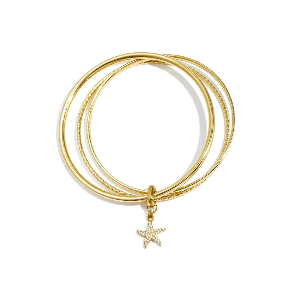 Bracciale Bangle Tripli con Stella