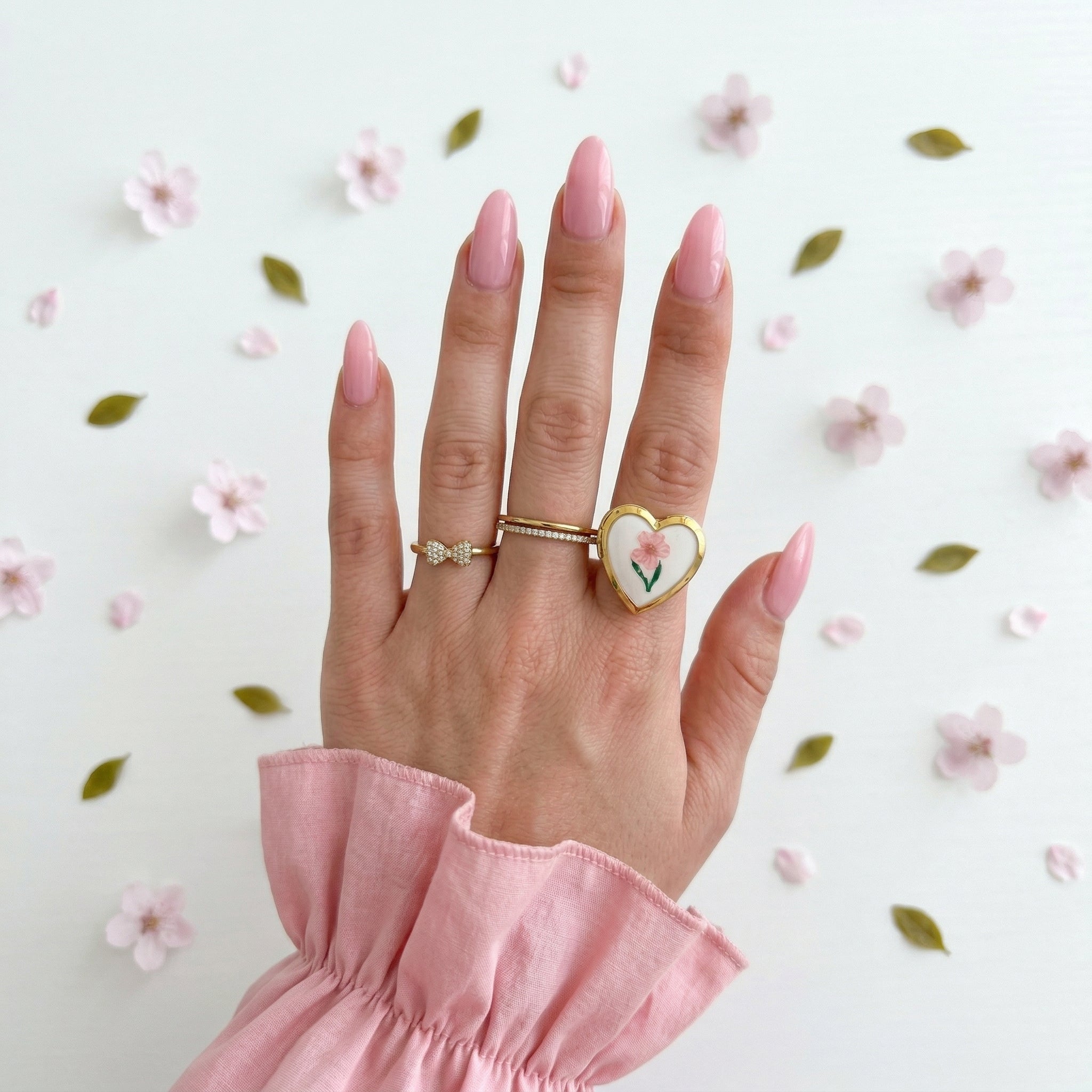 Set 2 Anelli Coquette