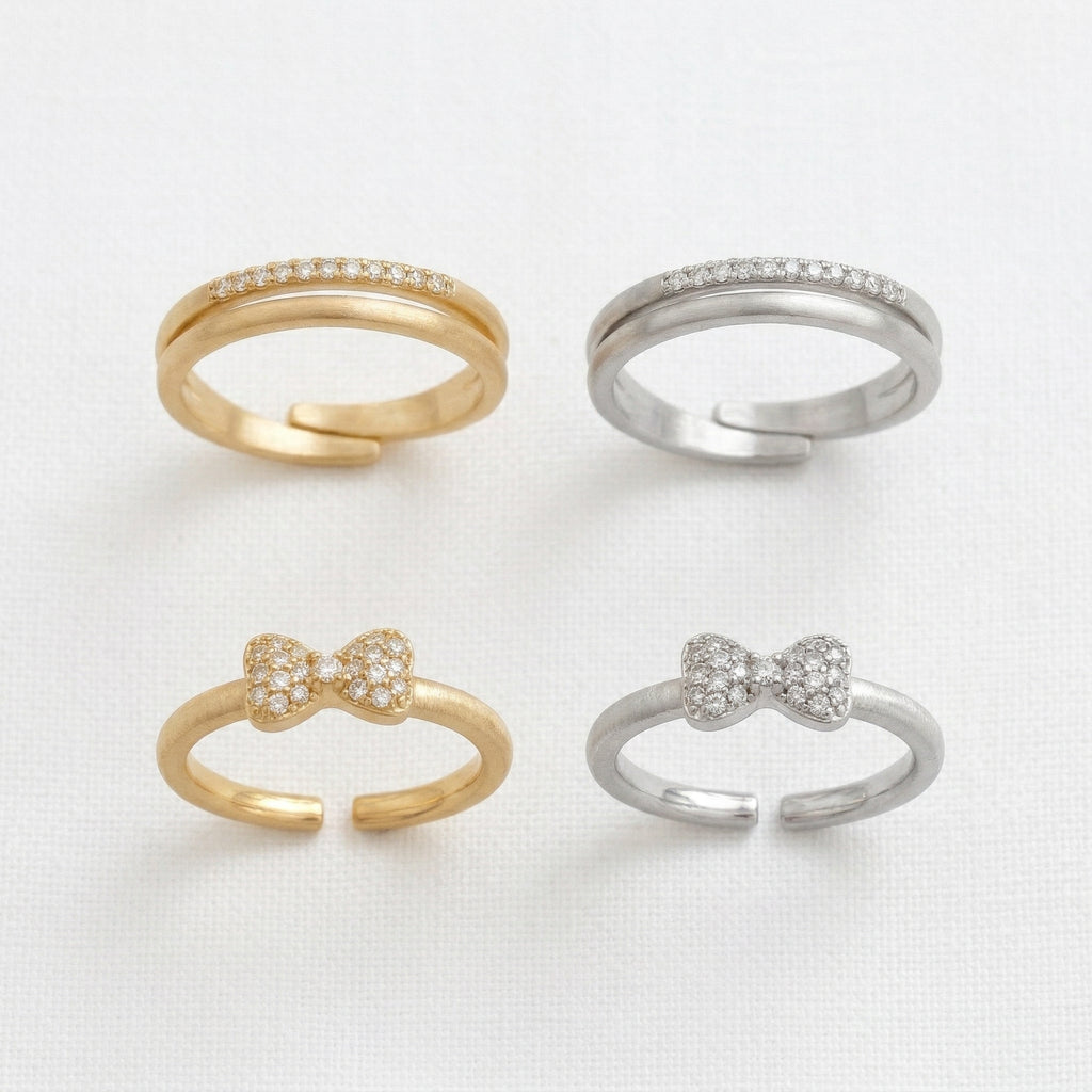 Set 2 Anelli Coquette