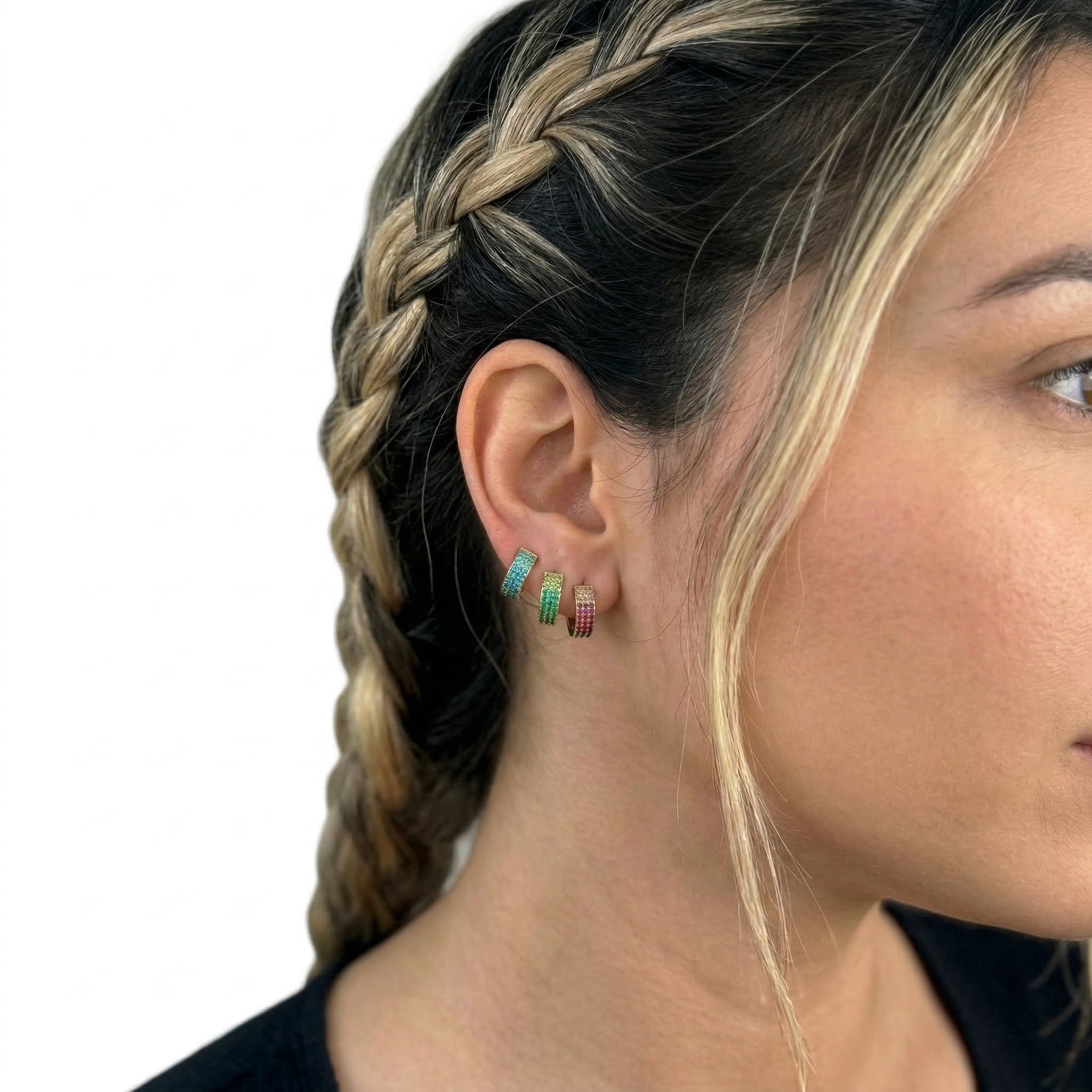 Orecchini Circle Glassa