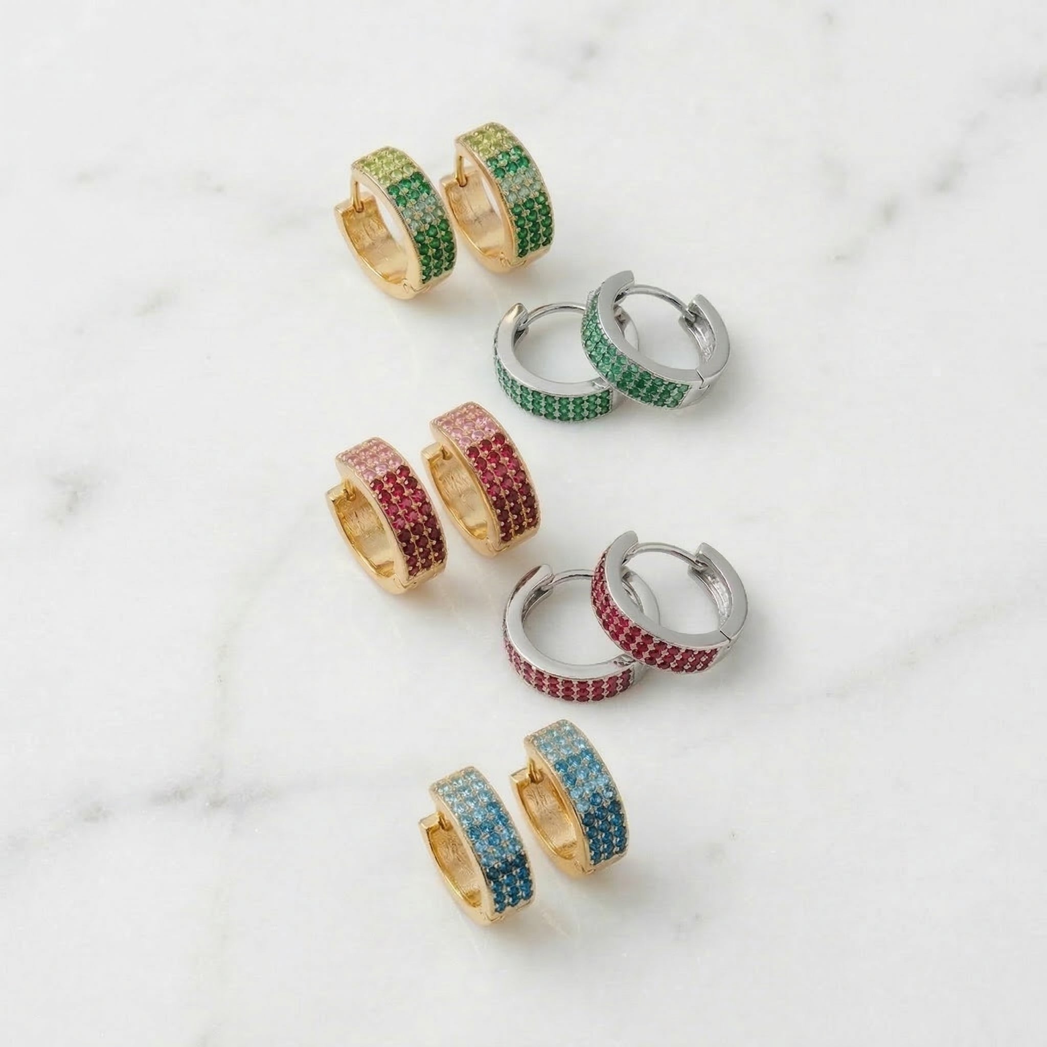 Orecchini Circle Glassa