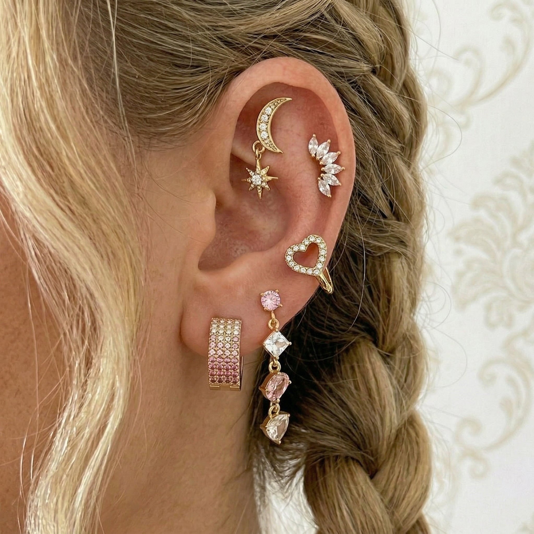 Orecchini Pink Degradè