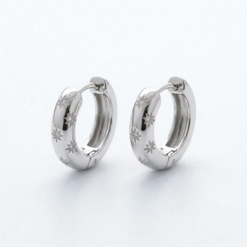 Orecchini Circle Star