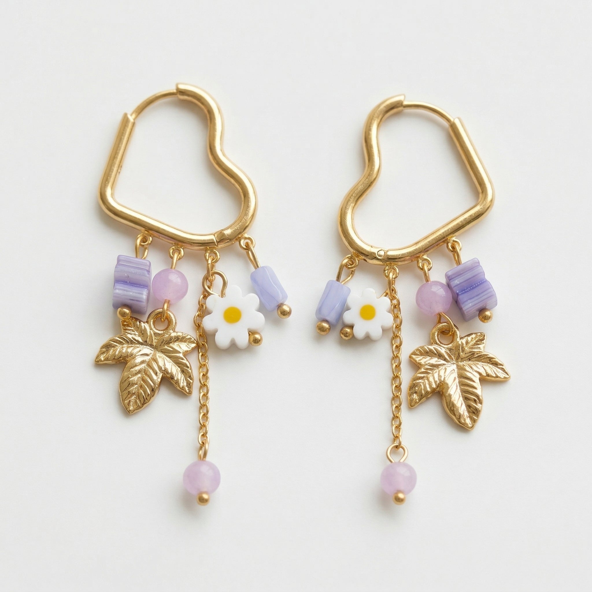 Orecchini Heart Violet