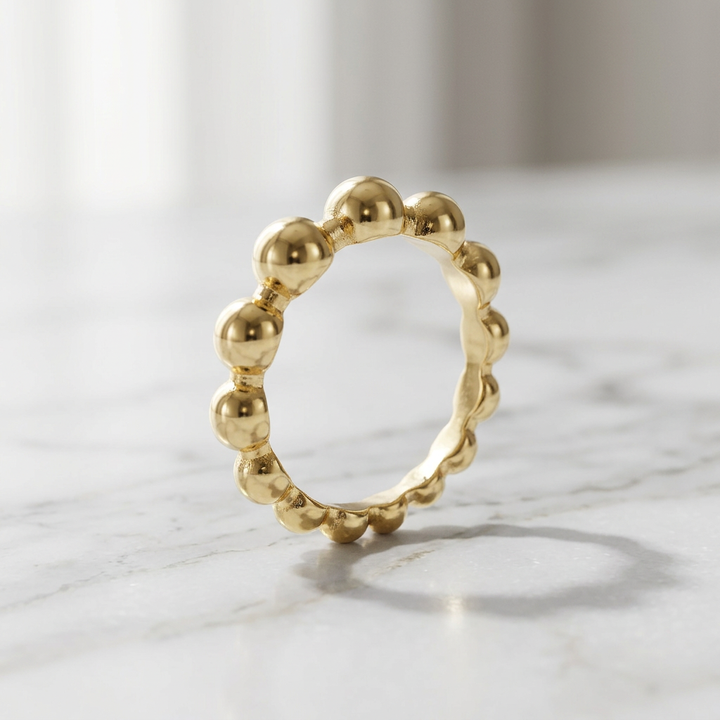 Anello Statement con Perline
