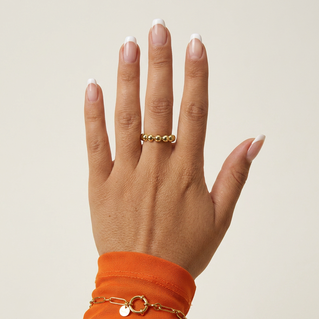 Anello Statement con Perline