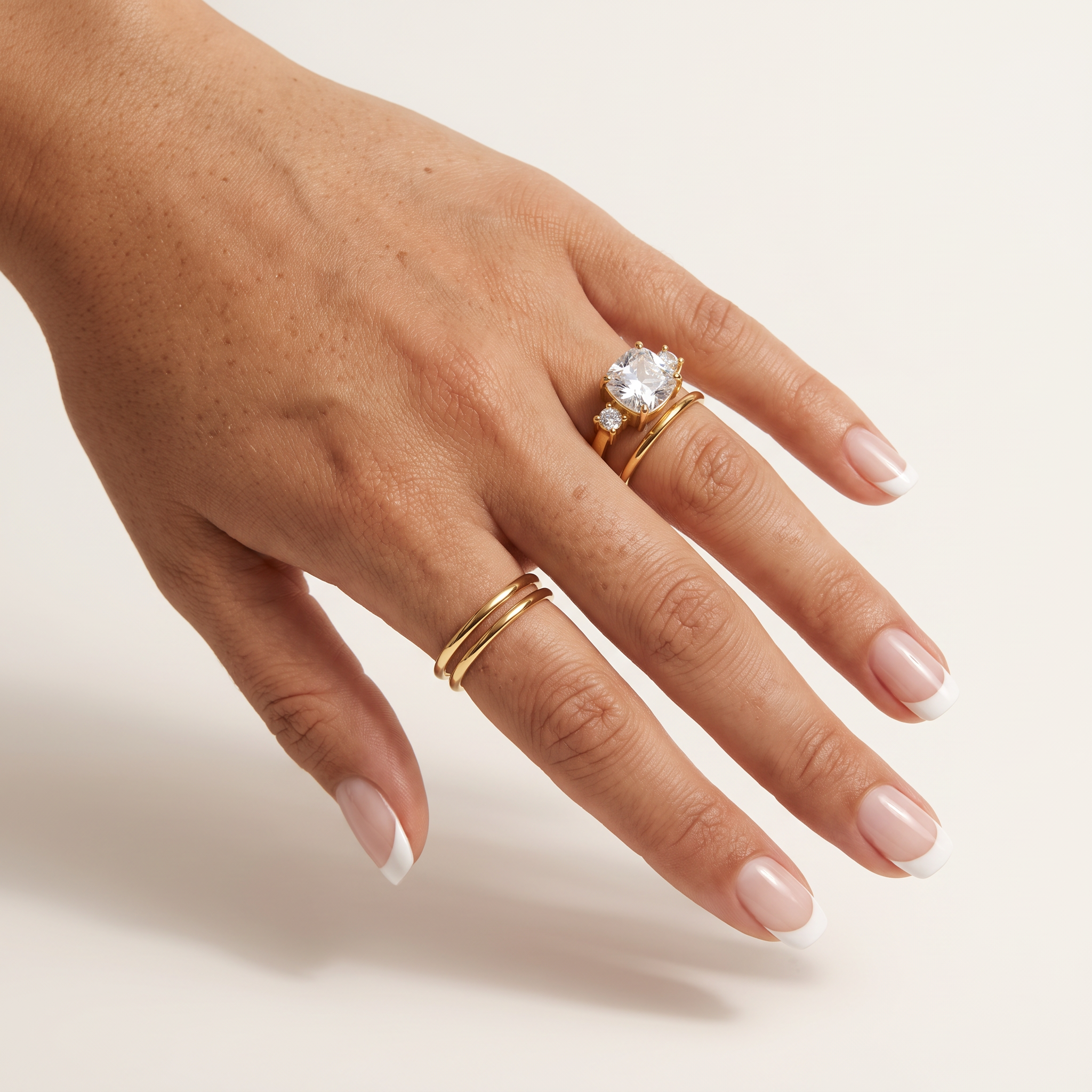 Anello Solitario Cushion