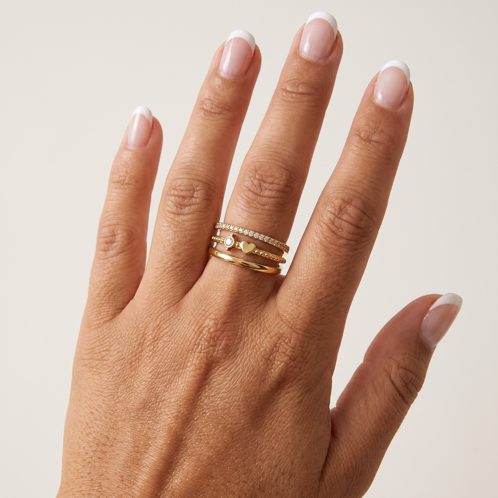 Anello Multi-Fascia con Cuore