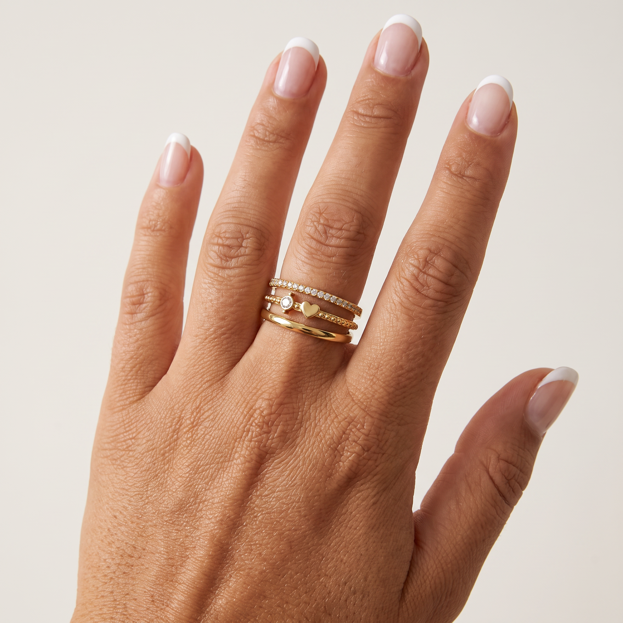 Anello Multi-Fascia con Cuore