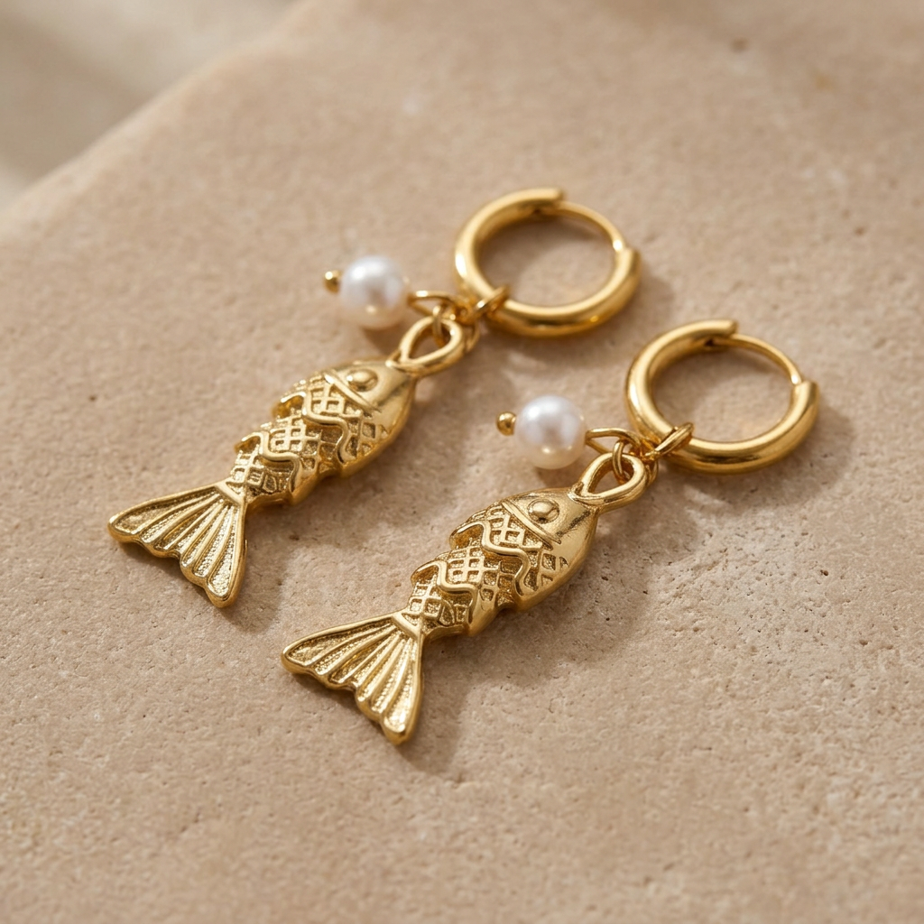 Orecchini Fish Drop