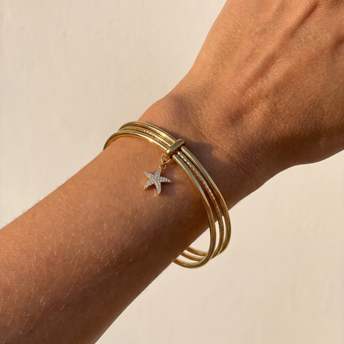 Bracciale Bangle Tripli con Stella