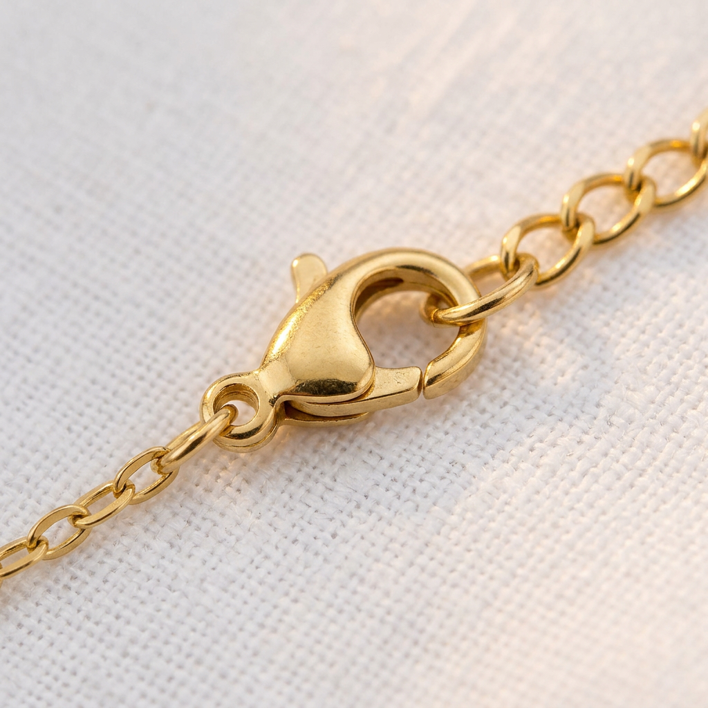 Bracciale Perle con Quadrifoglio Portafortuna