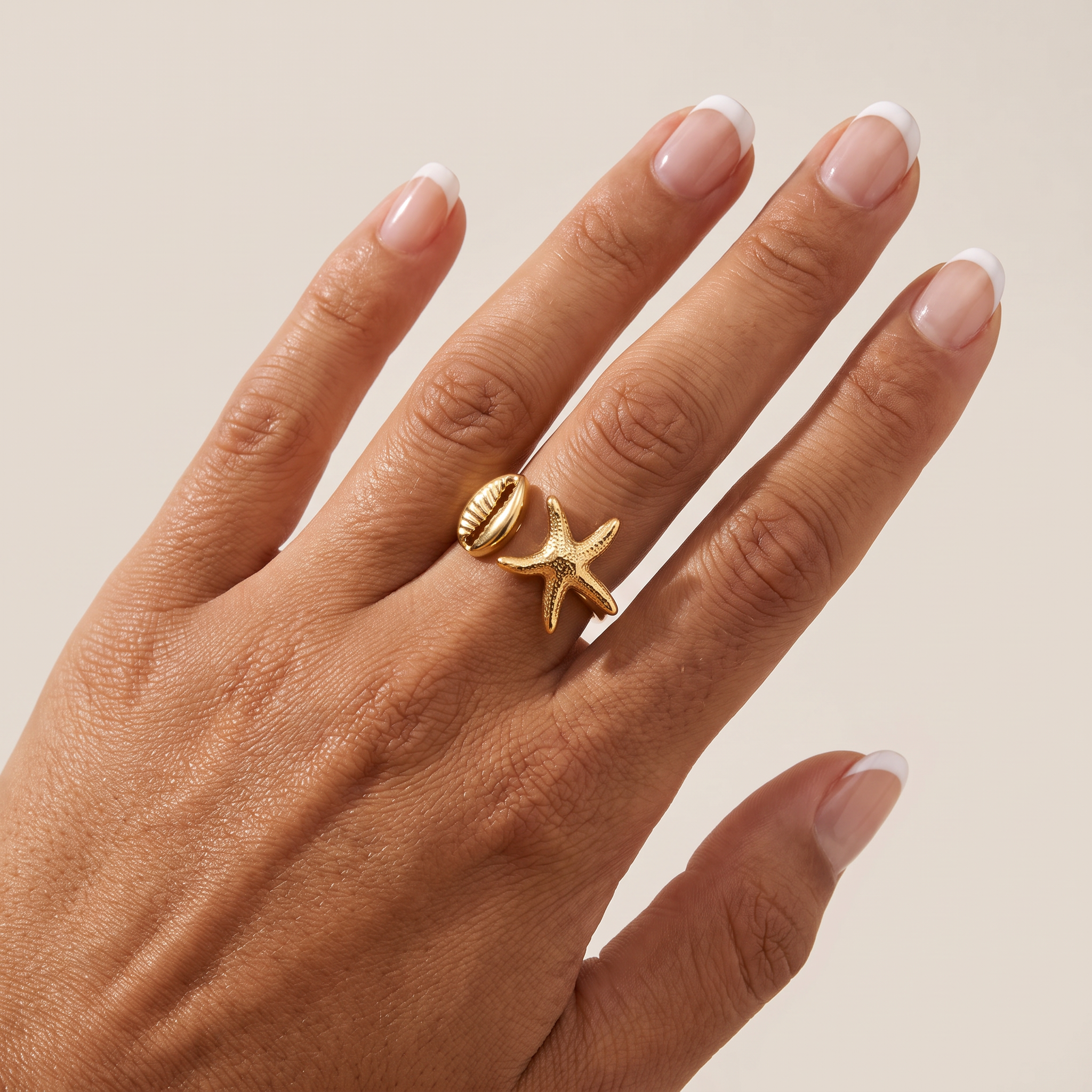 Anello Conchiglia e Stella Marina