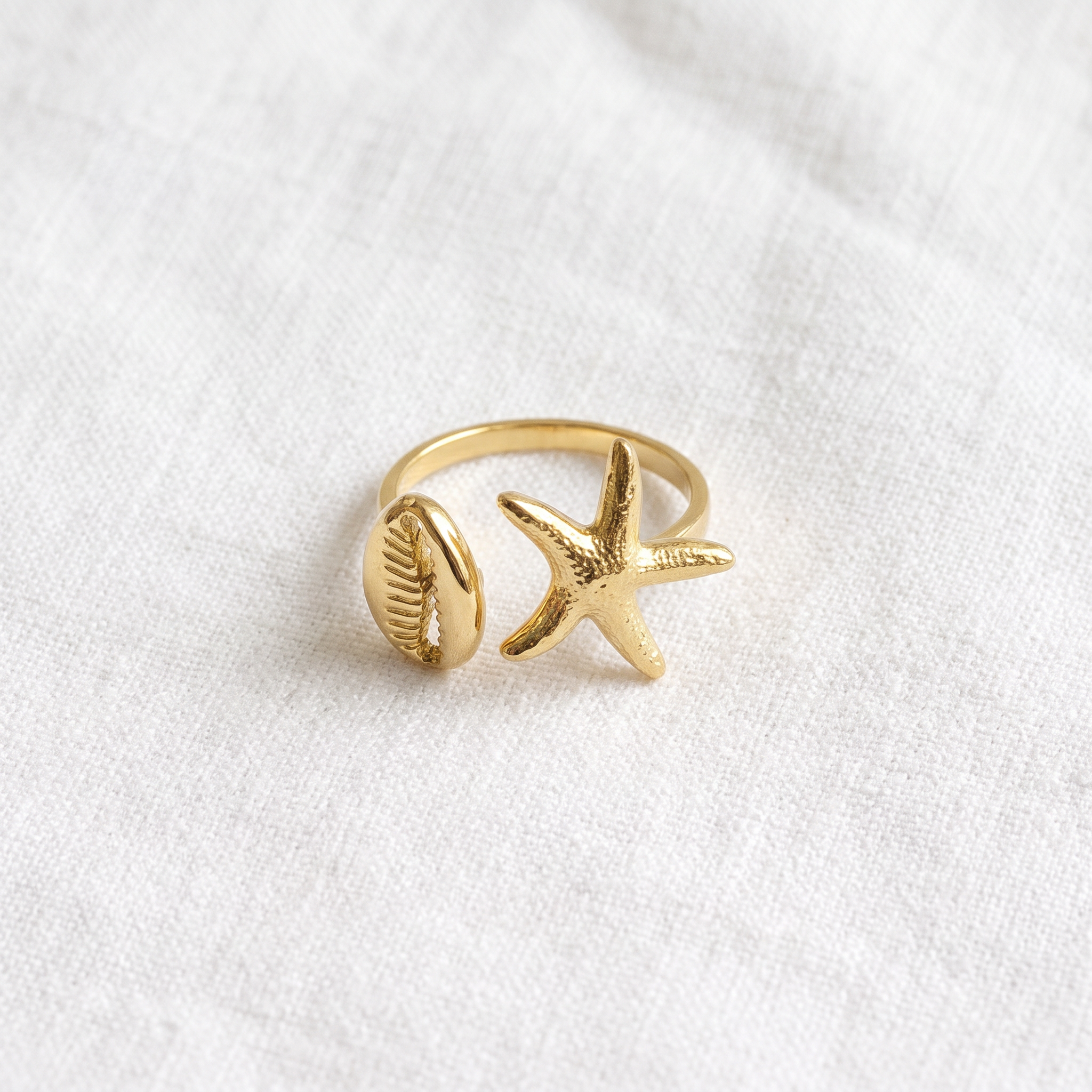 Anello Conchiglia e Stella Marina