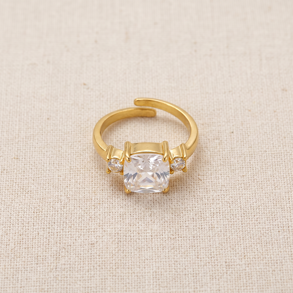 Anello Solitario Cushion